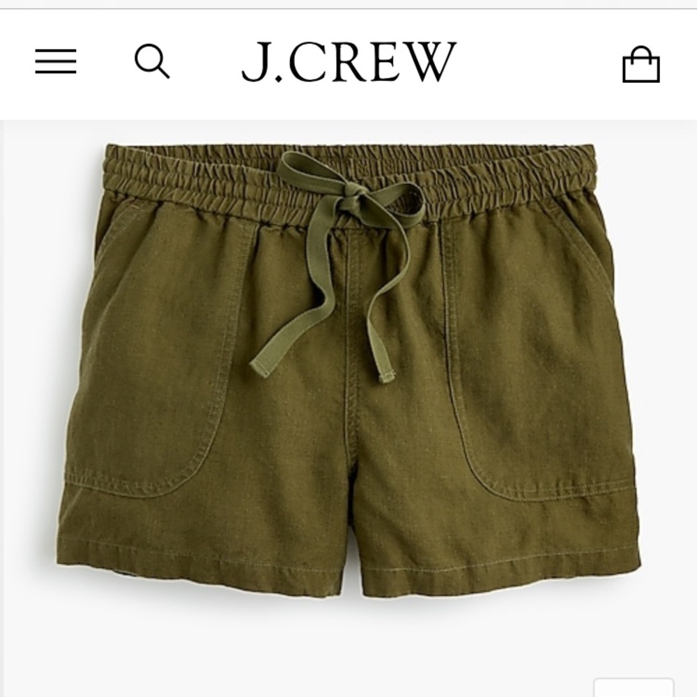 J. Crew Linen Blend Shorts